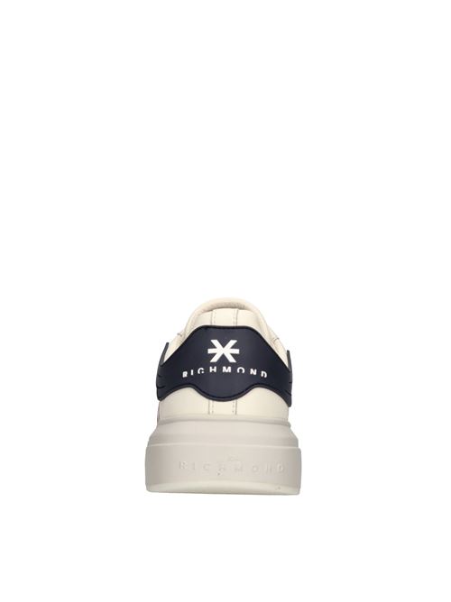 Sneakers in pelle ed ecopelle JOHN RICHMOND | 25313/CP B ECO LEATHERBEIGE-ROSSO-BLU